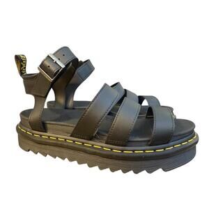 Dr Marten Blaire Leather Platform Strappy Sandal Women US size 10